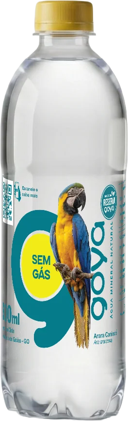Garrafa Goyá 500ml, rótulo Arara-canindé