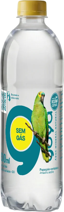 Garrafa Goyá 500ml, rótulo Papagaio-verdadeiro
