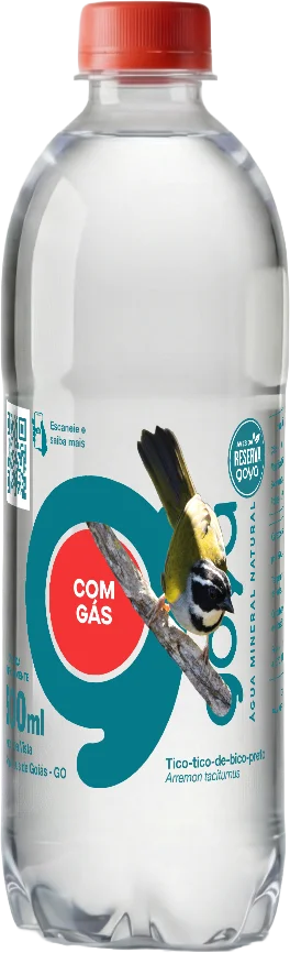 Garrafa Goyá 500ml, rótulo Tico-tico-de-bico-preto