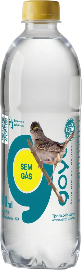 Garrafa Goyá 500ml, rótulo Tico-tico-do-campo