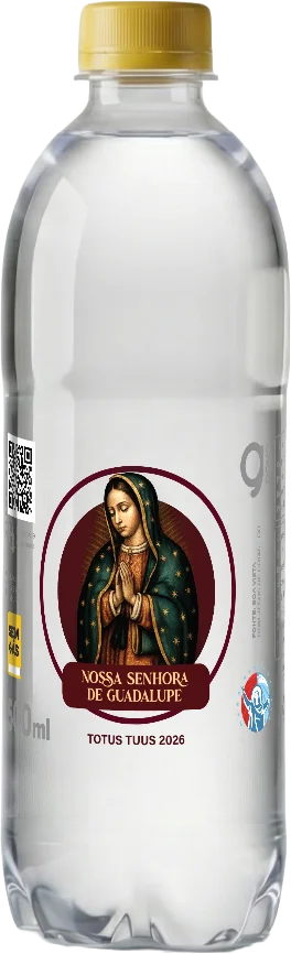 Garrafa Goyá 500ml, rótulo Nossa Senhora de Guadalupe