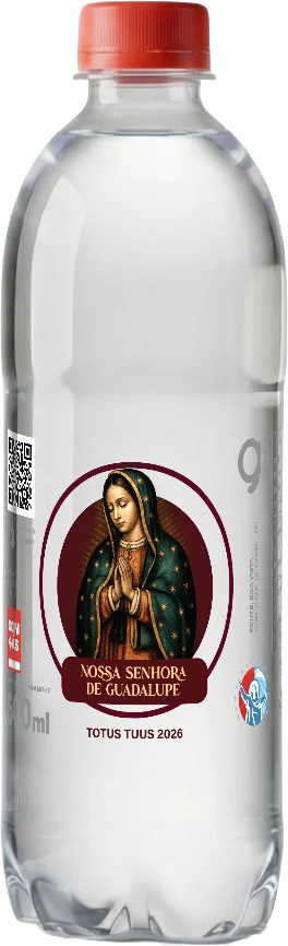 Garrafa Goyá 500ml, rótulo Nossa Senhora de Guadalupe