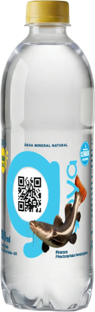 Garrafa Goyá 500ml, rótulo Pirarara
